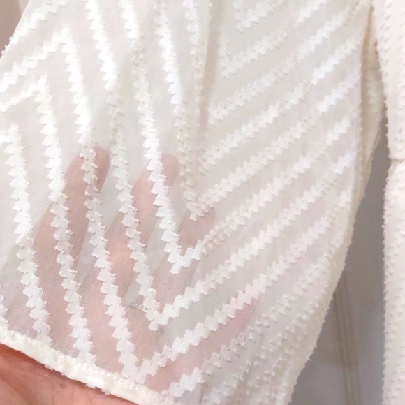 NWT Bloomchic Off White Lacey Top Size 22-24 - Picture 3 of 9